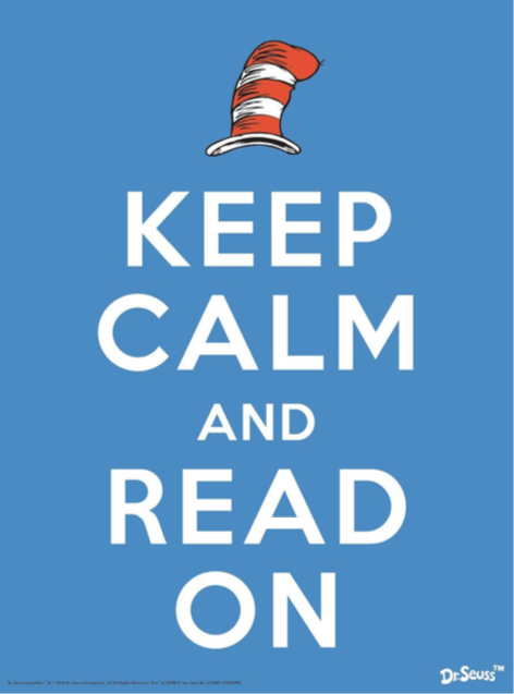 This image has an empty alt attribute; its file name is Dr-Suess-Keep-Calm-and-Read-On.png
